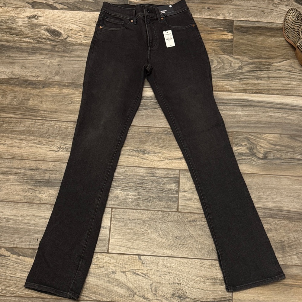 Express Women's Dark Black Skyscraper Jeans